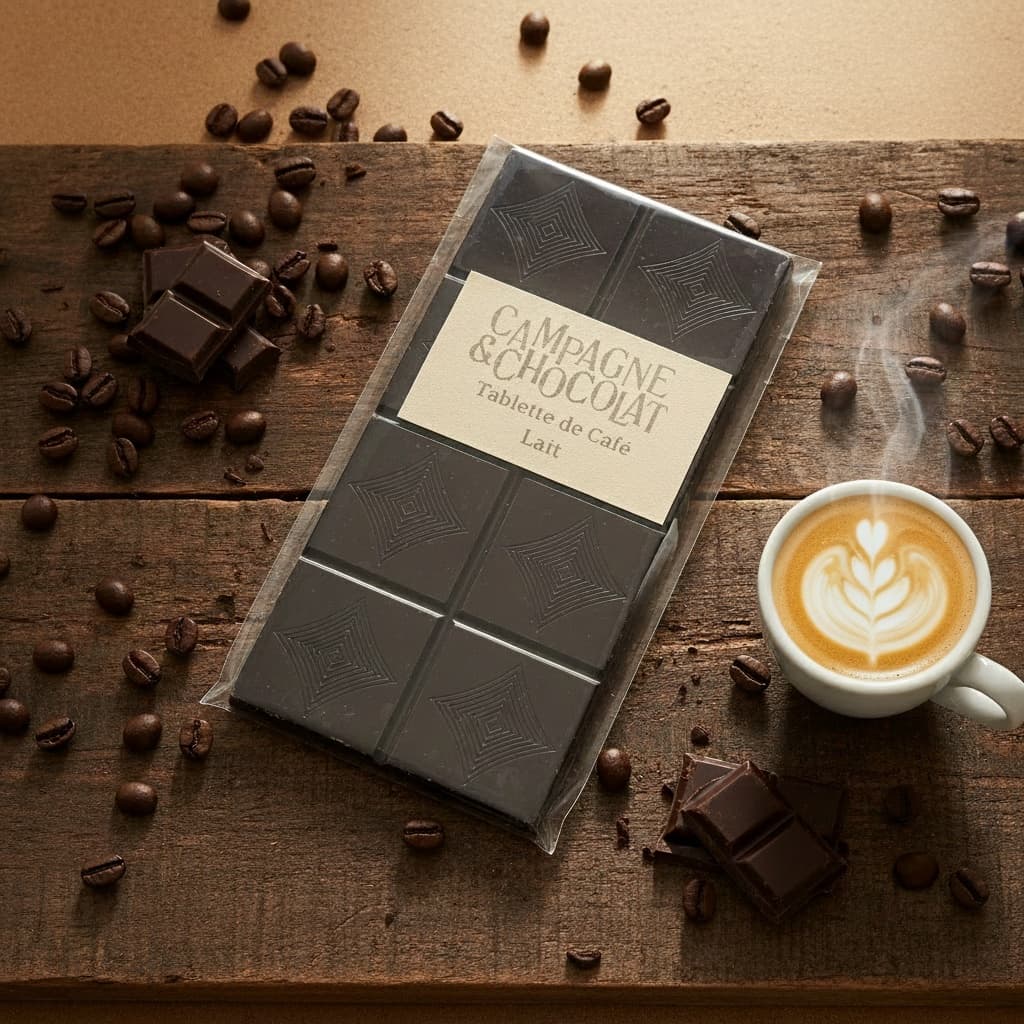 Tablettes Tablette de café lait – Chocolat artisanal Campagne & Chocolat