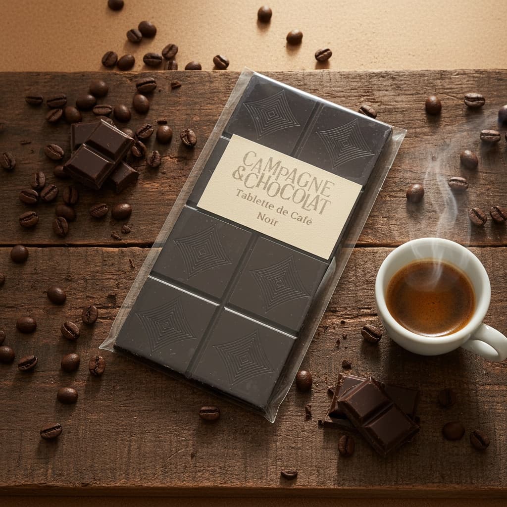 Tablettes Tablette de café noir – Chocolat artisanal Campagne & Chocolat